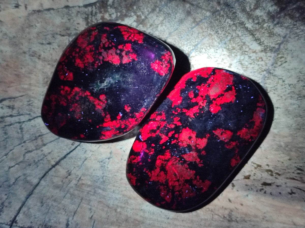 Polished Ruby Corundum In Chrome Verdite Free Forms x 6 From Mutoko, Zimbabwe - Toprock Gemstones and Minerals 