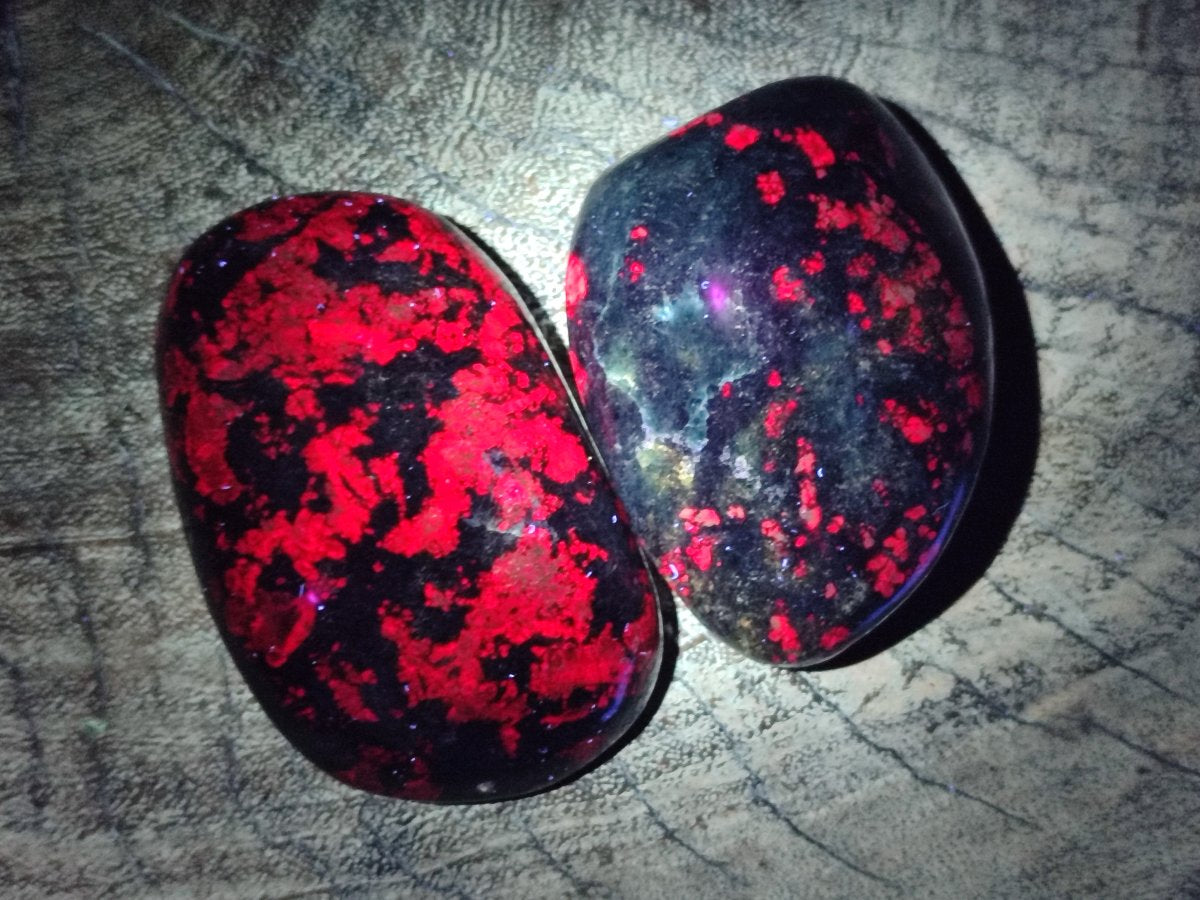 Polished Ruby Corundum In Chrome Verdite Free Forms x 6 From Mutoko, Zimbabwe - Toprock Gemstones and Minerals 