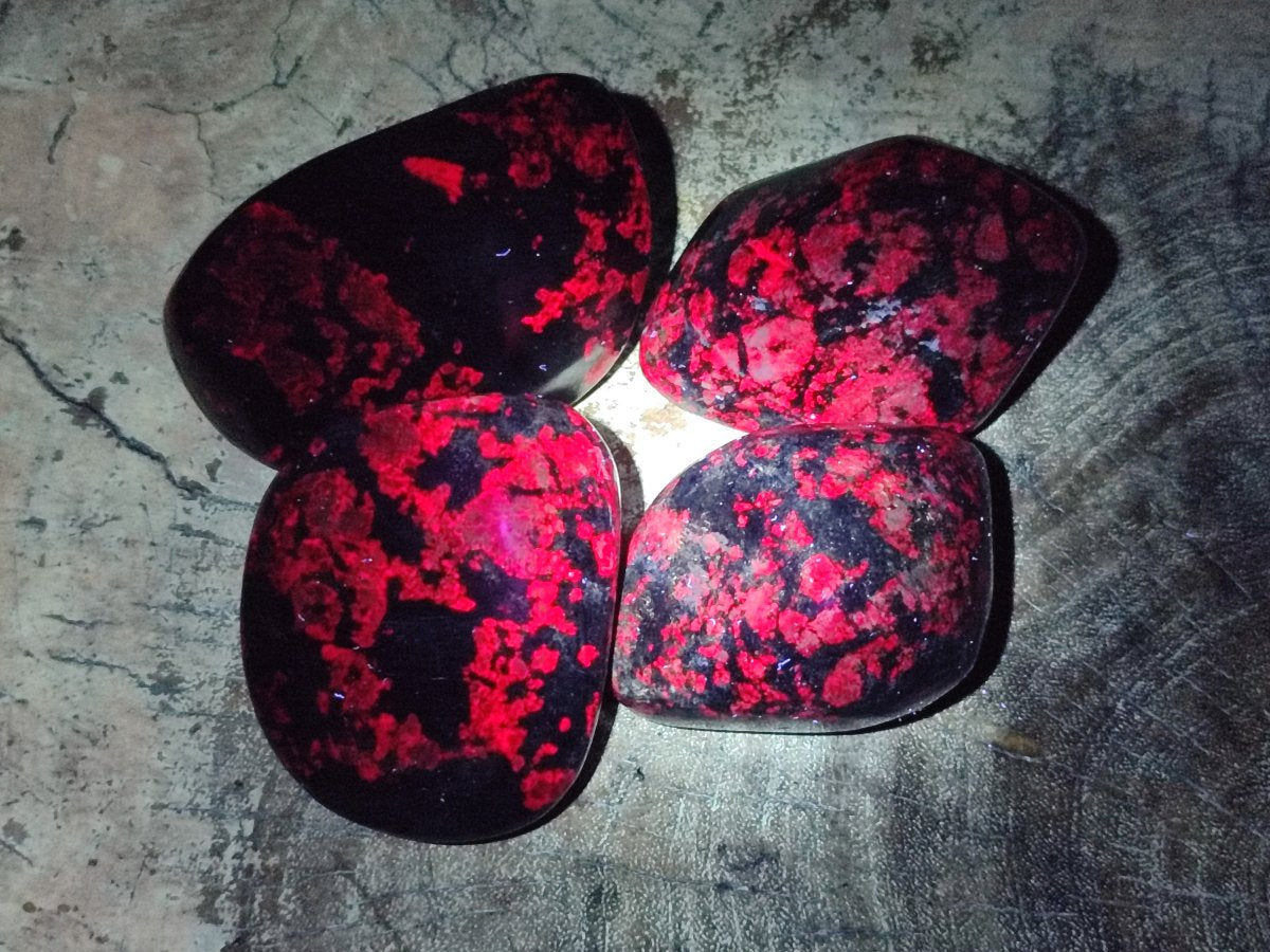 Polished Ruby Corundum In Chrome Verdite Free Forms x 6 From Mutoko, Zimbabwe - Toprock Gemstones and Minerals 