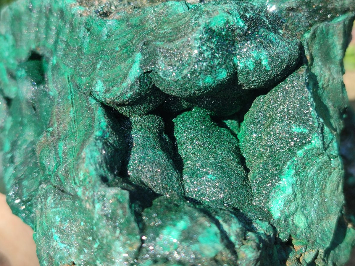 Natural XL Botryoidal Malachite Specimen x 1 From Congo - Toprock Gemstones and Minerals 