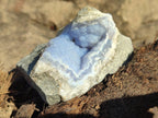 Natural Blue Lace Agate Geode Specimens x 24 From Nsanje, Malawi - Toprock Gemstones and Minerals 