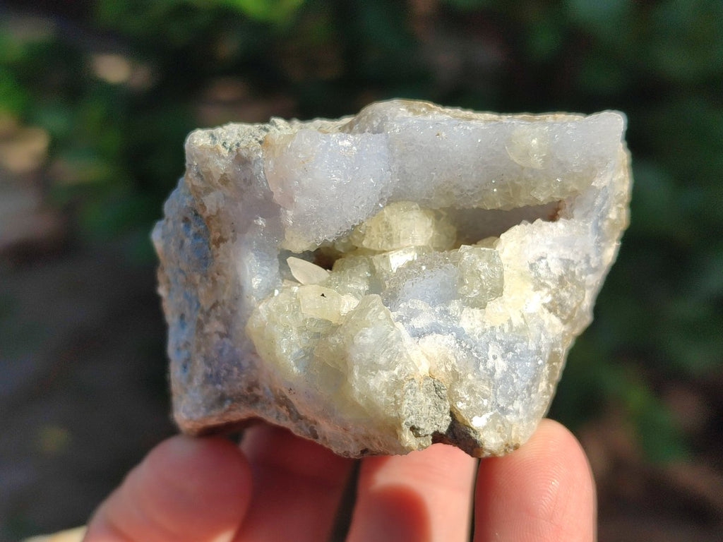 Natural Blue Lace Agate Geode Specimens x 24 From Nsanje, Malawi - Toprock Gemstones and Minerals 