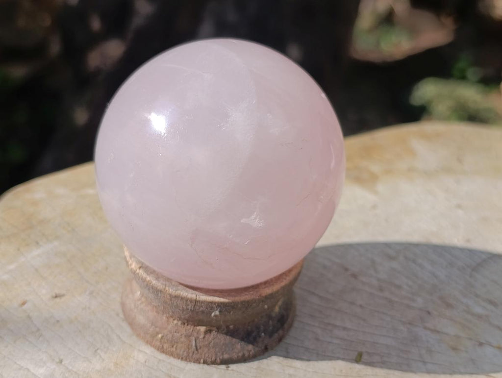 Polished Gemmy Star Rose Quartz Spheres x 3 From Madagascar - Toprock Gemstones and Minerals 