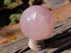 Polished Gemmy Star Rose Quartz Spheres x 3 From Madagascar - Toprock Gemstones and Minerals 