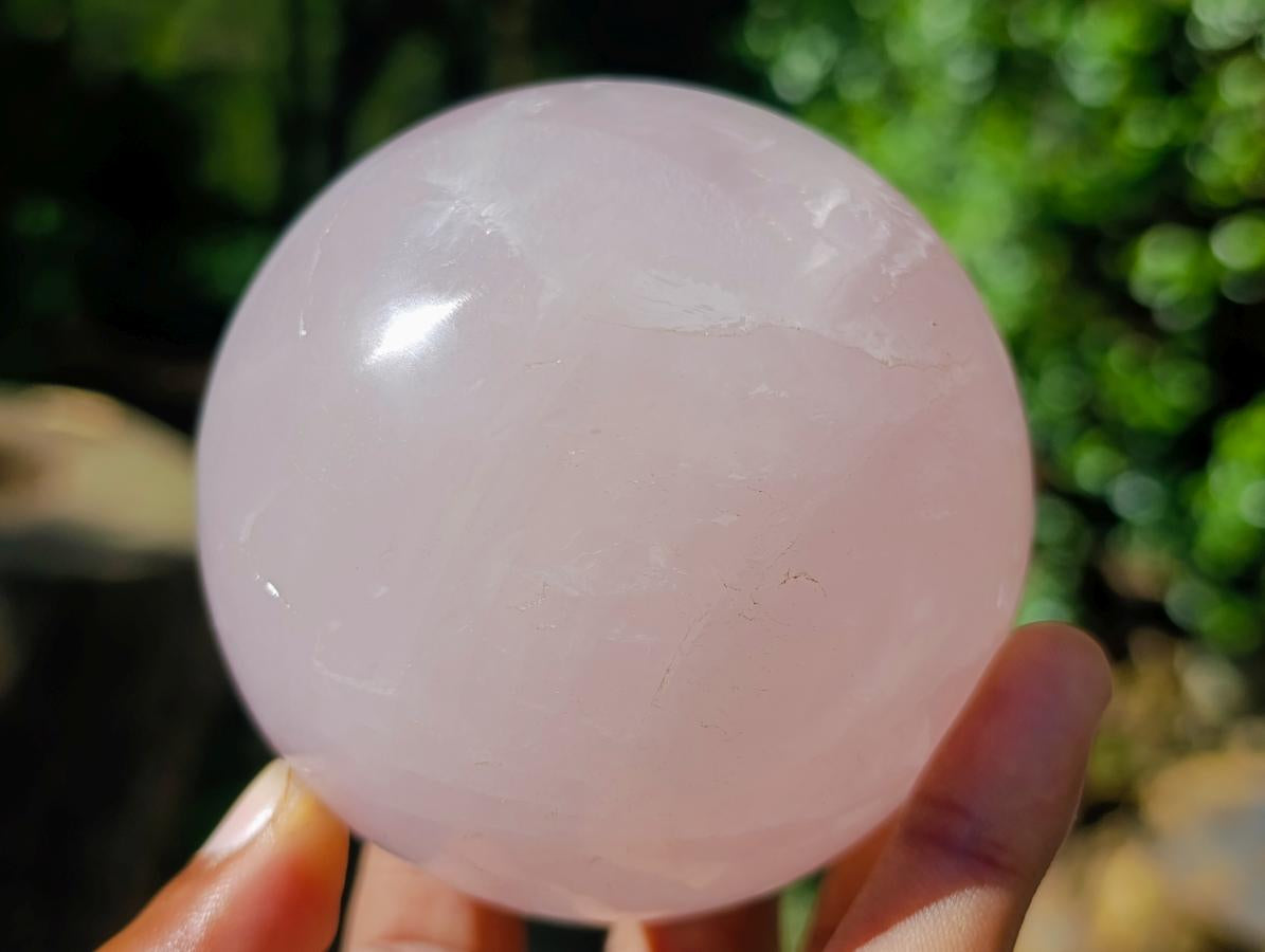 Polished Gemmy Star Rose Quartz Spheres x 3 From Madagascar - Toprock Gemstones and Minerals 