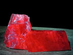 Natural Rhombohedral Sunset Orange Calcite Specimens x 4 From Spitzkop, Namibia - Toprock Gemstones and Minerals 