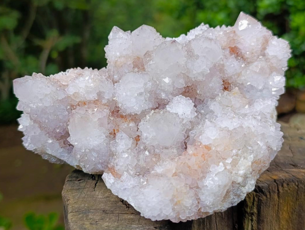 Natural Lilac Spirit Amethyst Clusters x 2 From Boekenhouthoek, South Africa - Toprock Gemstones and Minerals 