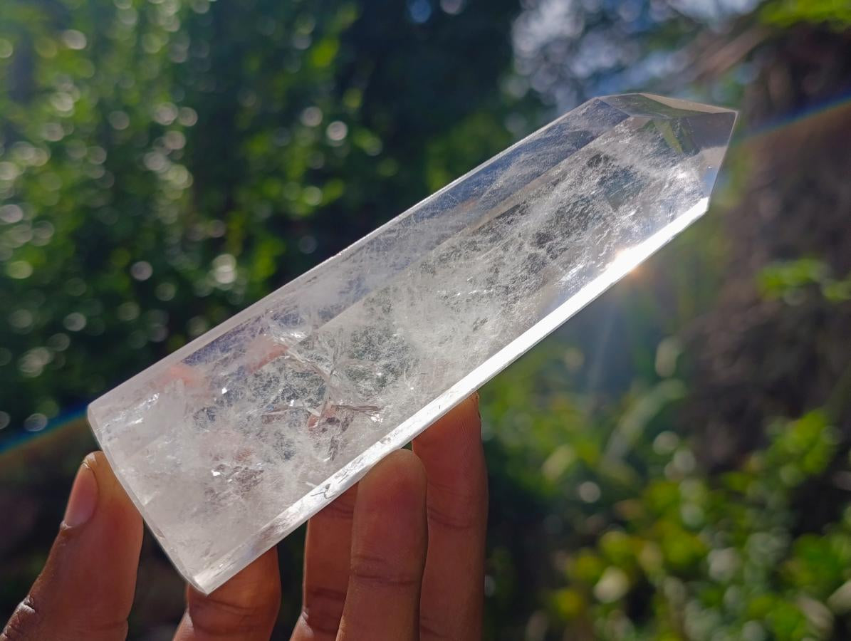 Polished Clear Quartz Display Crystals x 4 From Madagascar - Toprock Gemstones and Minerals 