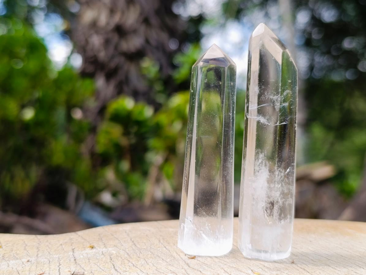 Polished Clear Quartz Crystals x 24 From Madagascar - Toprock Gemstones and Minerals 