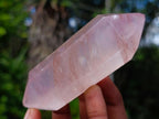 Polished Double Terminated Gemmy Rose Quartz Crystals x 6 From Madagascar - Toprock Gemstones and Minerals 