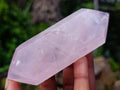 Polished Double Terminated Gemmy Rose Quartz Crystals x 6 From Madagascar - Toprock Gemstones and Minerals 