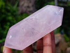 Polished Double Terminated Gemmy Rose Quartz Crystals x 6 From Madagascar - Toprock Gemstones and Minerals 