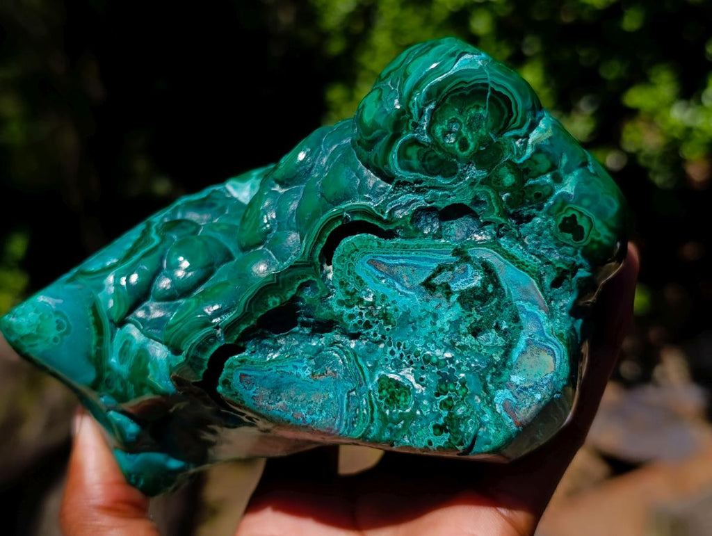 Polished Malacolla Free Forms x 2 From Kulukuluku, Congo - Toprock Gemstones and Minerals 