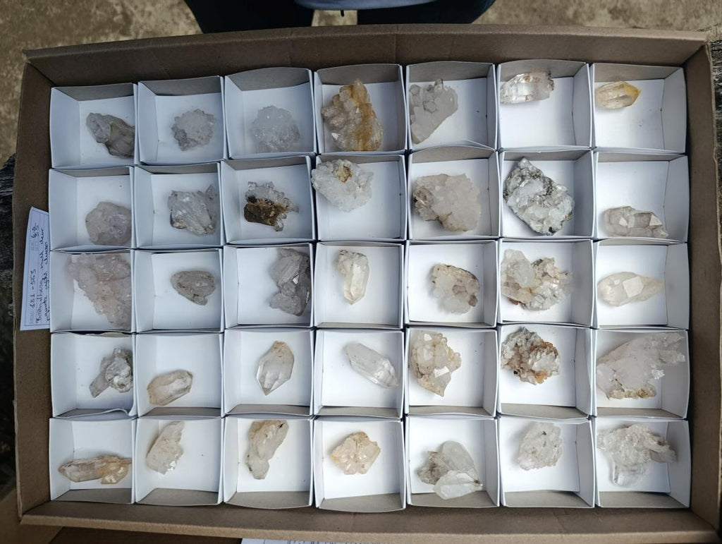 Natural Mix of Small Brandberg Crystals and Clusters x 35 From Brandberg, Namibia - Toprock Gemstones and Minerals 