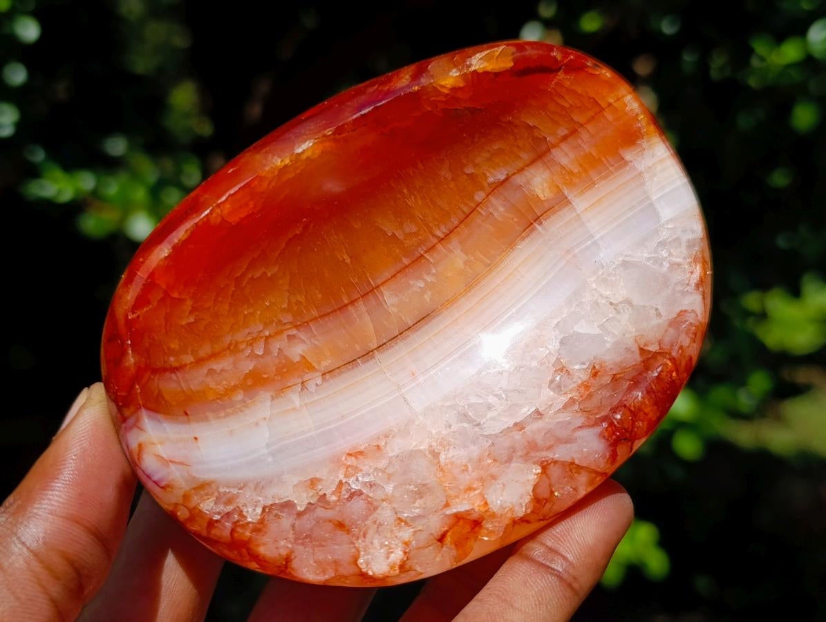 Polished Carnelian Agate Gemstone Bowls x 6 From Madagascar - Toprock Gemstones and Minerals 