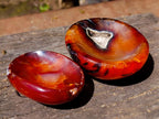Polished Carnelian Agate Gemstone Bowls x 6 From Madagascar - Toprock Gemstones and Minerals 