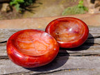 Polished Carnelian Agate Gemstone Bowls x 6 From Madagascar - Toprock Gemstones and Minerals 