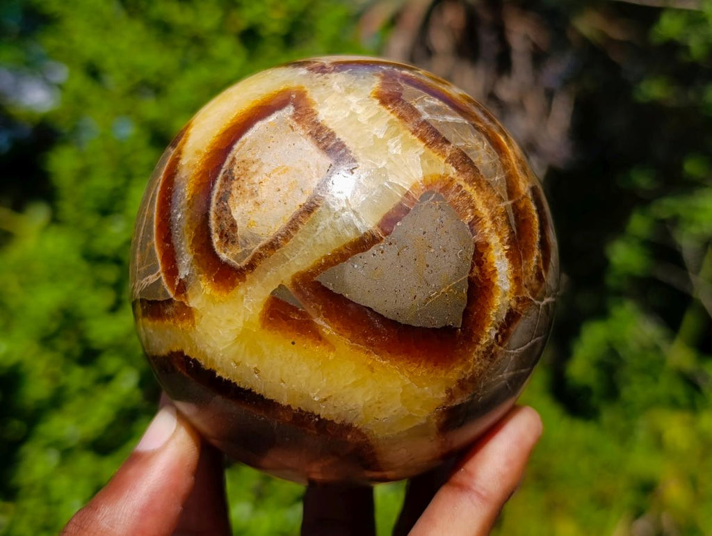 Polished Septerye Spheres x 2 From Mahajanga, Madagascar - Toprock Gemstones and Minerals 
