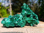 Natural Silky Malachite Specimens x 6 From Kasompe, Congo - Toprock Gemstones and Minerals 