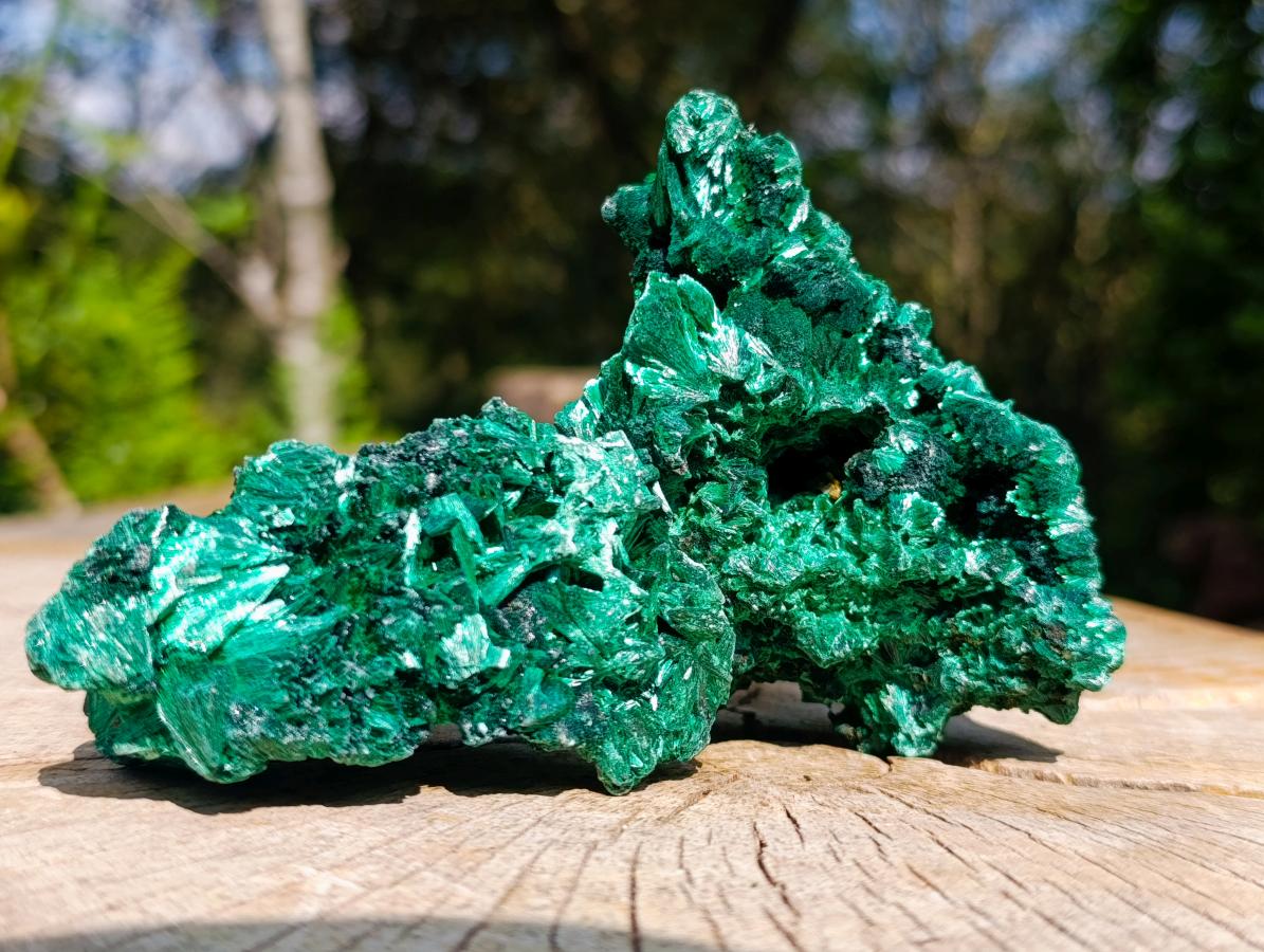 Natural Silky Malachite Specimens x 6 From Kasompe, Congo - Toprock Gemstones and Minerals 