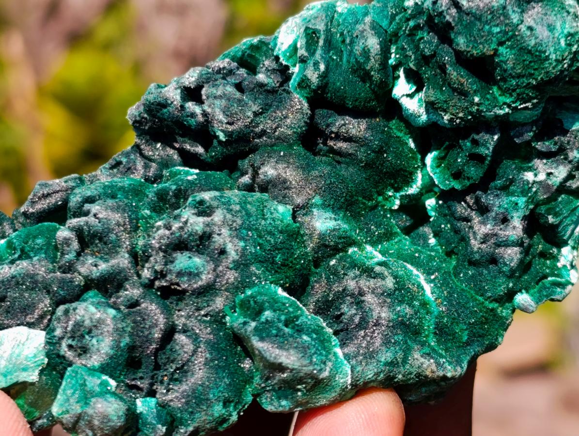 Natural Silky Malachite Specimens x 6 From Kasompe, Congo - Toprock Gemstones and Minerals 