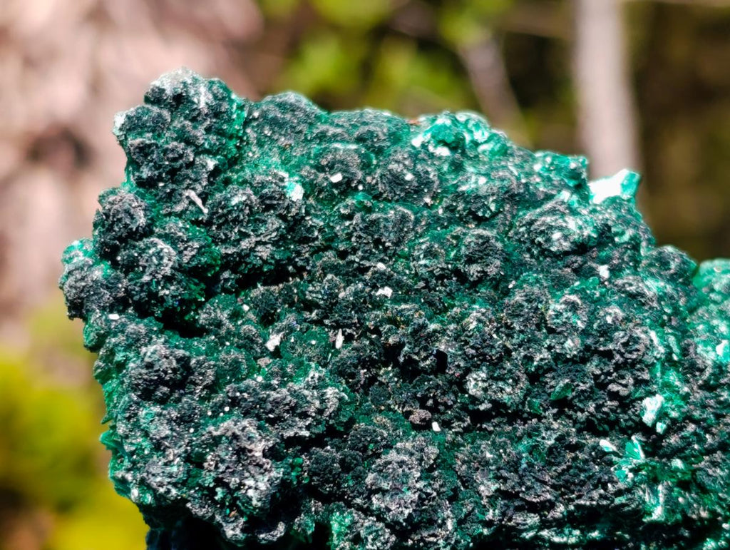 Natural Silky Malachite Specimens x 6 From Kasompe, Congo - Toprock Gemstones and Minerals 
