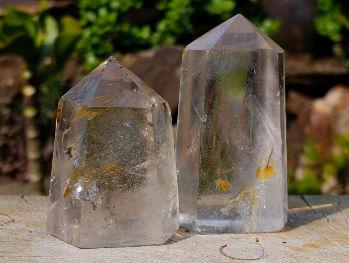 Polished Quartz Display Crystals x 4 From Madagascar - Toprock Gemstones and Minerals 