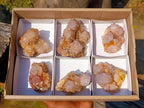 Natural Smokey Sunburst Spirit Ametrine Clusters x 6 From Boekenhouthoek, South Africa - Toprock Gemstones and Minerals 
