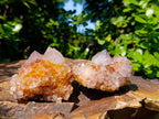 Natural Smokey Sunburst Spirit Ametrine Clusters x 6 From Boekenhouthoek, South Africa - Toprock Gemstones and Minerals 