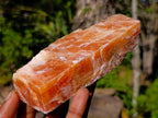 Natural Rhombohedral Sunset Orange Calcite Specimens x 12 From Spitzkop, Namibia - Toprock Gemstones and Minerals 