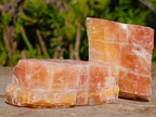 Natural Rhombohedral Sunset Orange Calcite Specimens x 12 From Spitzkop, Namibia - Toprock Gemstones and Minerals 