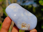 Polished Blue Lace Agate Tumbled Free Forms x 24 From Nsanje, Malawi - Toprock Gemstones and Minerals 