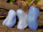 Polished Blue Lace Agate Tumbled Free Forms x 24 From Nsanje, Malawi - Toprock Gemstones and Minerals 