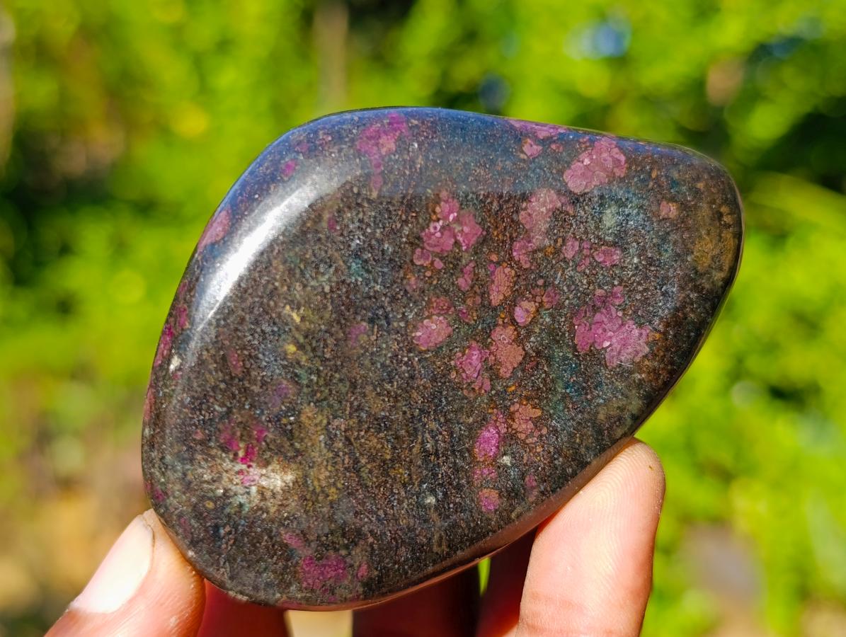 Polished Ruby Corundum in Chrome Verdite Gemstone Free Forms x 6 From Zimbabwe - Toprock Gemstones and Minerals 