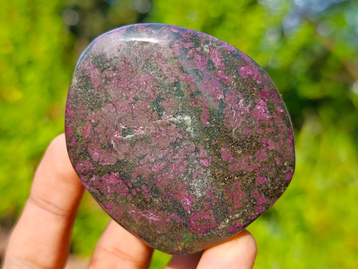 Polished Ruby Corundum in Chrome Verdite Gemstone Free Forms x 6 From Zimbabwe - Toprock Gemstones and Minerals 