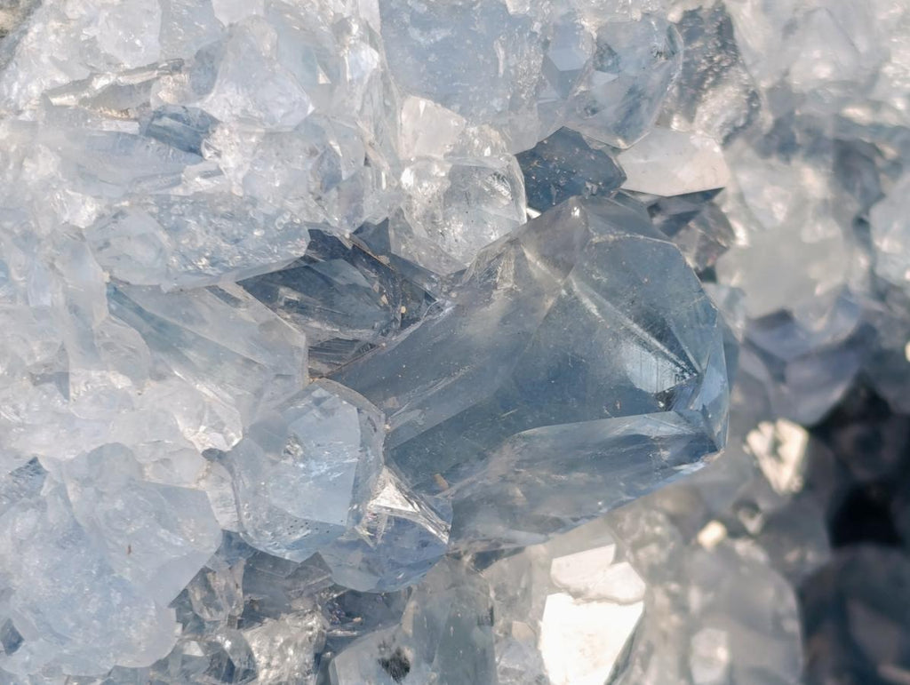 Natural XXL Blue Celestite Geode Specimen x 1 From Sakoany, Madagascar - Toprock Gemstones and Minerals 