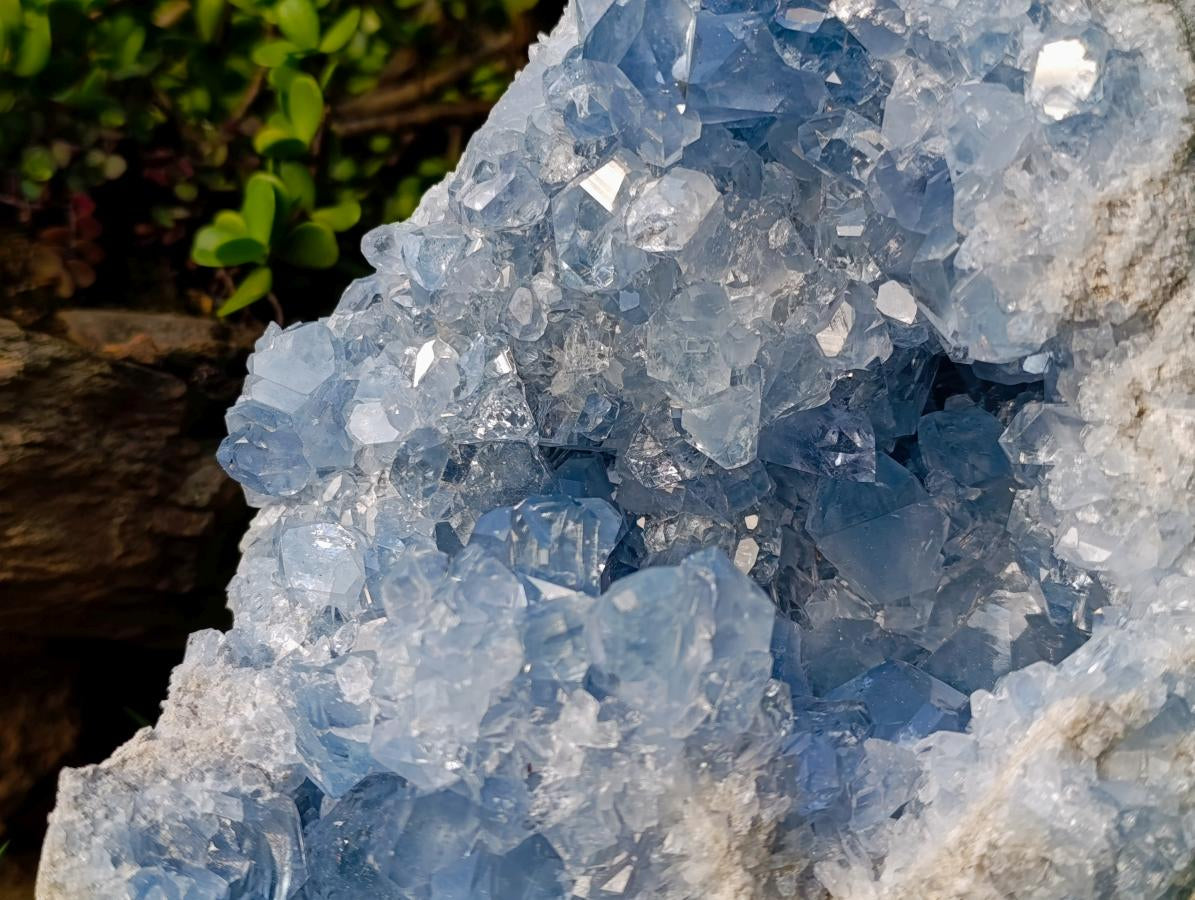 Natural XXL Blue Celestite Geode Specimen x 1 From Sakoany, Madagascar - Toprock Gemstones and Minerals 