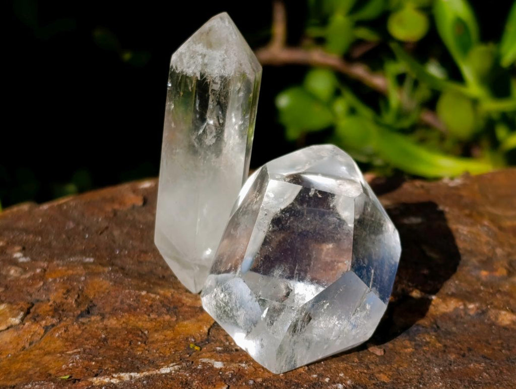 Polished Double Terminated Clear Quartz Crystals x 24 From Madagascar - Toprock Gemstones and Minerals 