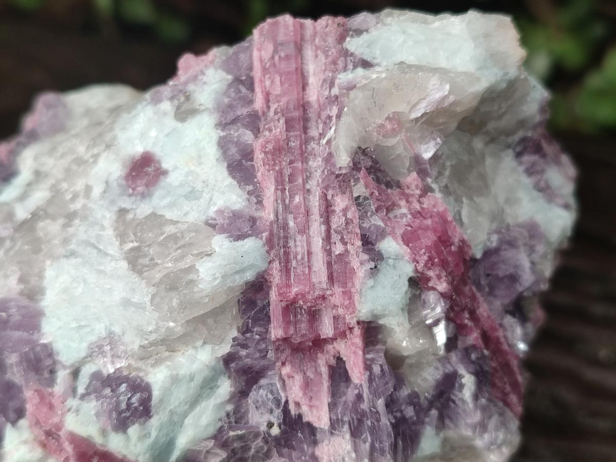 Natural Pink Rubellite Tourmaline Specimens x 2 From Karibib, Namibia - Toprock Gemstones and Minerals 