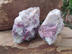 Natural Pink Rubellite Tourmaline Specimens x 2 From Karibib, Namibia - Toprock Gemstones and Minerals 