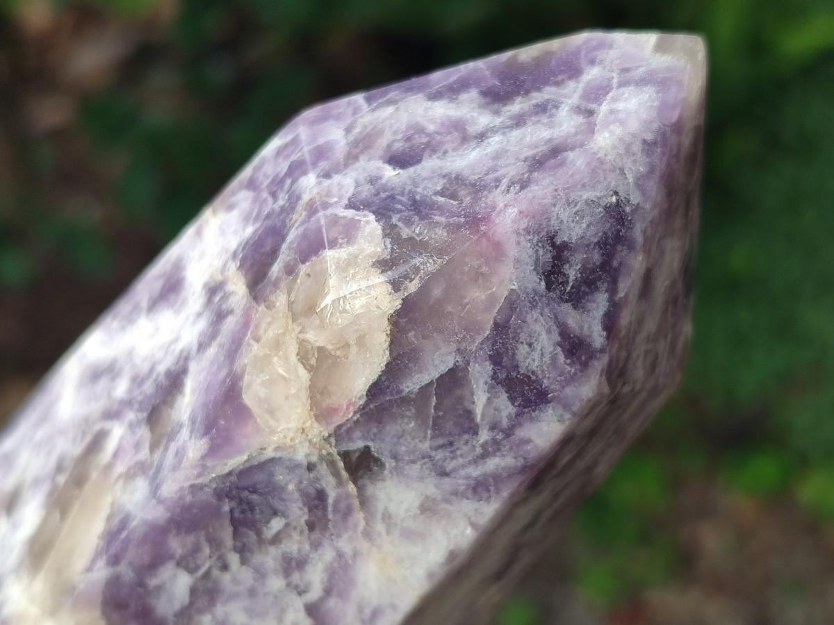 Polished Lepidolite with Pink Rubellite Tourmaline Display Crystals x 2 From Ambatondrazaka, Madagascar - Toprock Gemstones and Minerals 