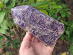 Polished Lepidolite with Pink Rubellite Tourmaline Display Crystals x 2 From Ambatondrazaka, Madagascar - Toprock Gemstones and Minerals 
