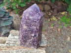 Polished Lepidolite with Pink Rubellite Tourmaline Display Crystals x 2 From Ambatondrazaka, Madagascar - Toprock Gemstones and Minerals 