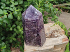 Polished Lepidolite with Pink Rubellite Tourmaline Display Crystals x 2 From Ambatondrazaka, Madagascar - Toprock Gemstones and Minerals 