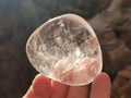 Polished Clear Quartz Crystal Galets x 12 From Madagascar - Toprock Gemstones and Minerals 