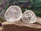 Polished Clear Quartz Crystal Galets x 12 From Madagascar - Toprock Gemstones and Minerals 