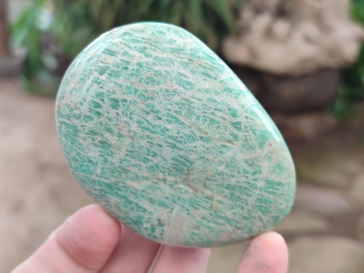 Polished Amazonite Free Forms x 9 From Zimbabwe - Toprock Gemstones and Minerals 