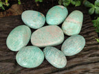 Polished Amazonite Free Forms x 9 From Zimbabwe - Toprock Gemstones and Minerals 