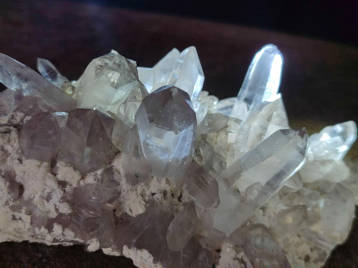 Natural Smokey Quartz Crystals on Orthoclase Matrix Specimens x 11 From Zomba Plateau, Malawi - Toprock Gemstones and Minerals 