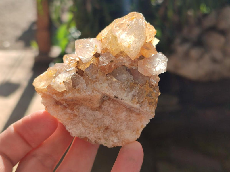 Natural Golden Limonite Quartz Clusters x 46 From Solwezi, Zambia - Toprock Gemstones and Minerals 